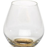 Golden Base Stemless Wine Glass
