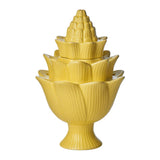 Large Yellow Artichoke Tulipere Vase