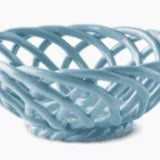 Ceramic Basket lt blue