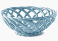 Ceramic Basket lt blue